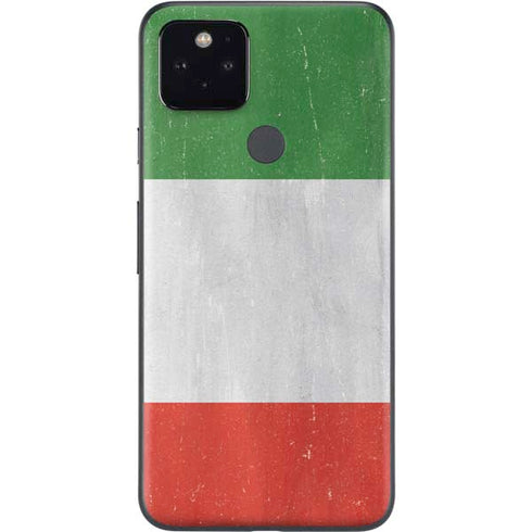 Italy Flag Distressed Google Pixel 5 Skin